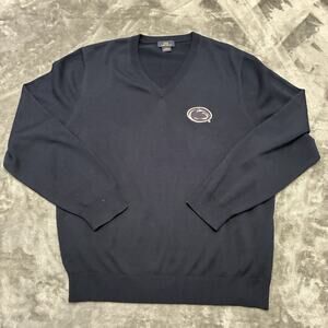 Penn State Sweater Large Brooks Brothers Silk V Neck Nittany‎ Lion Logo 346
